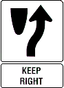 keep right